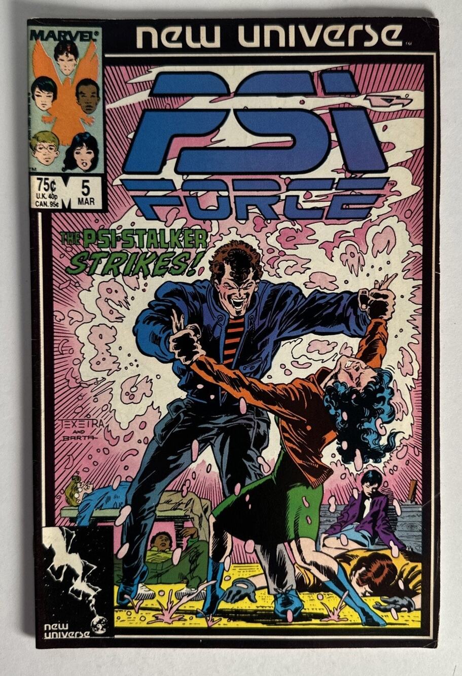 PSI-Force, New Universe issue #5, Marvel (1987) Comic